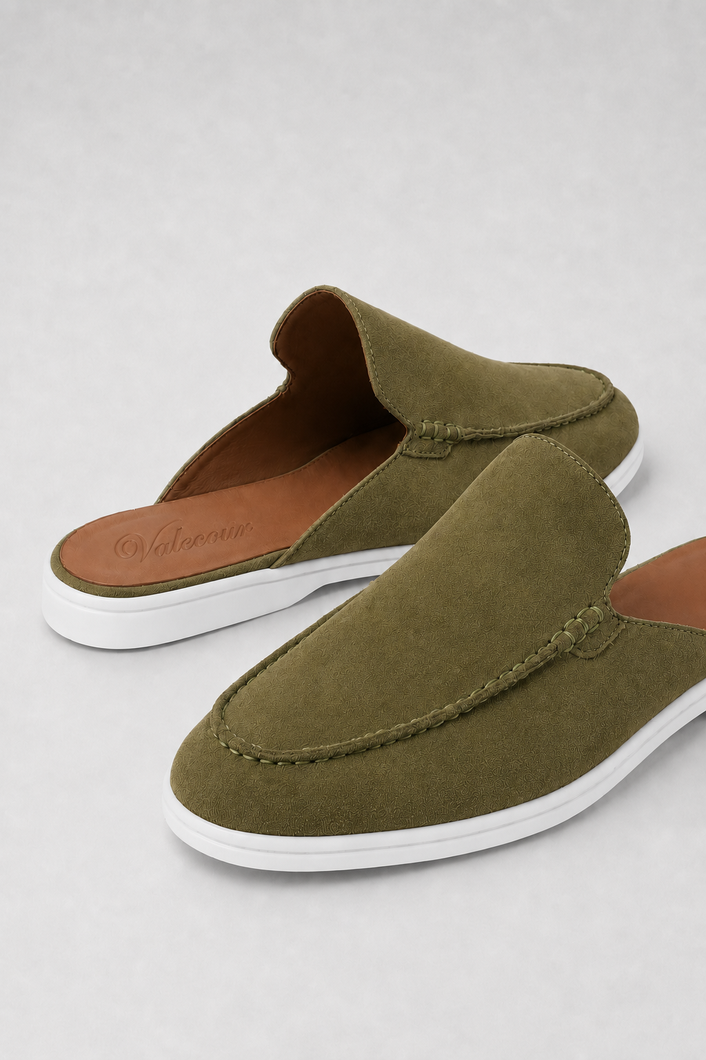 Ancestral Suede Mule Sage