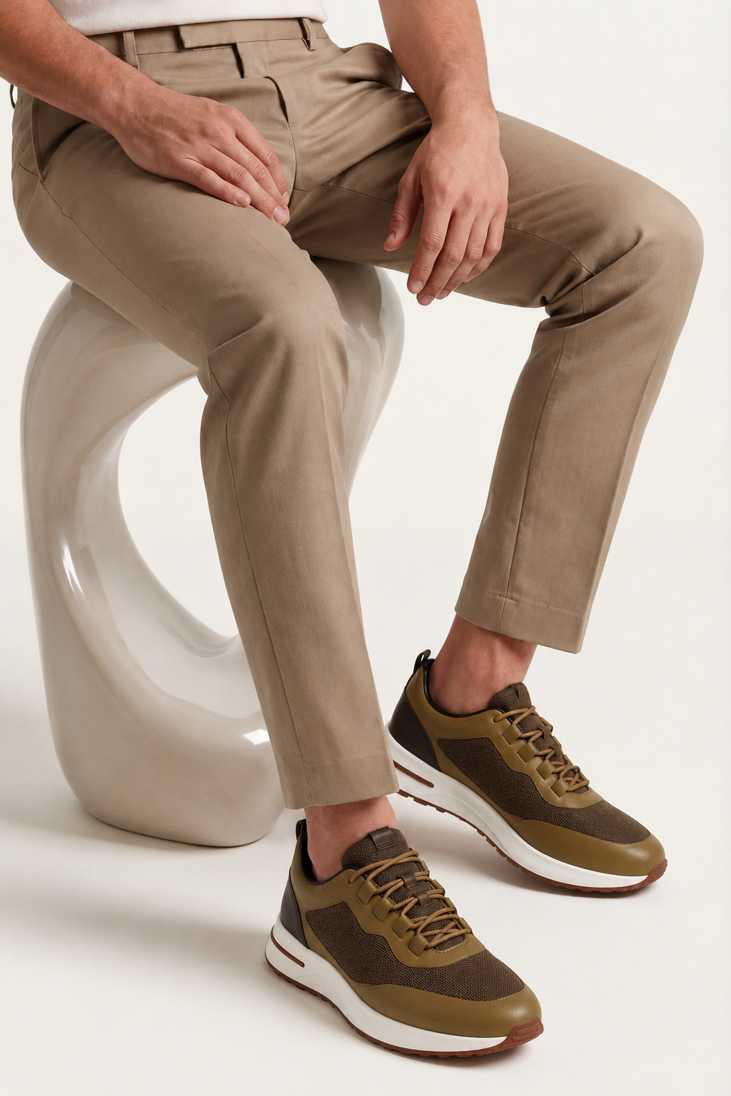 Sorrento Sneaker Olive Brown