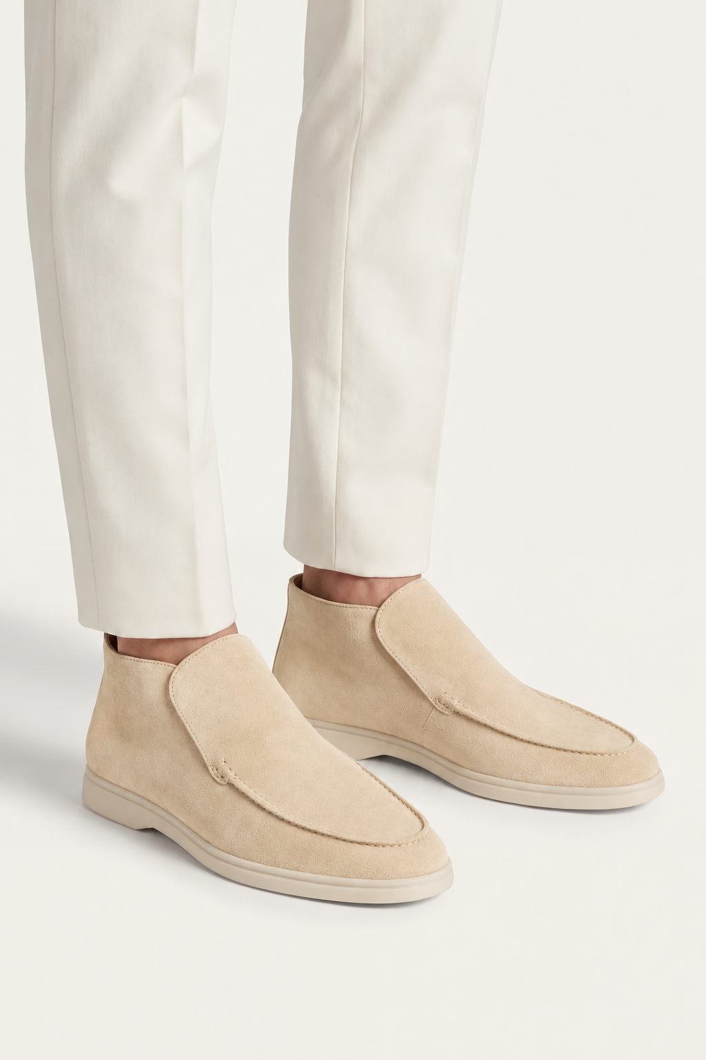 Cortina Suede Loafer Light Beige