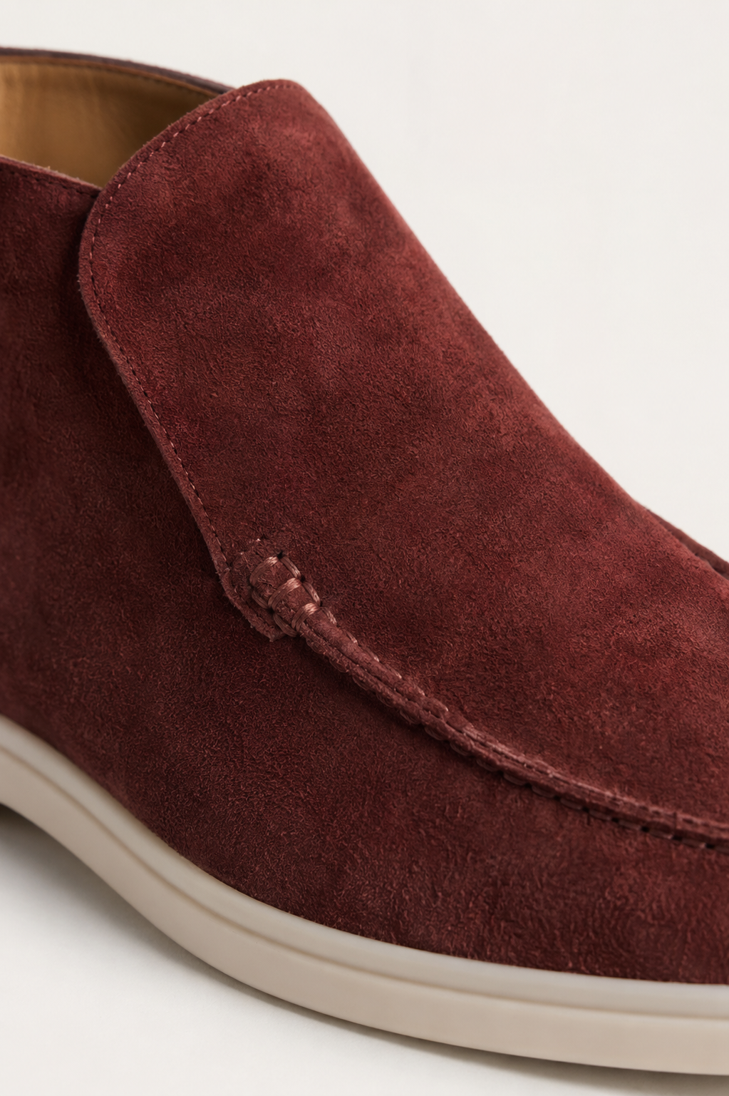 Cortina Suede Loafer Burgundy