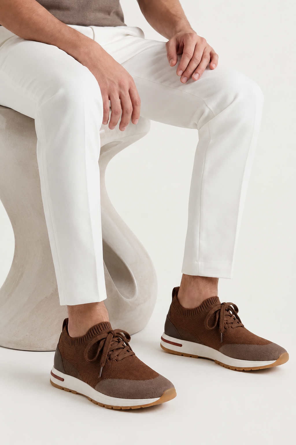 Selano Mesh Slip-On Brown