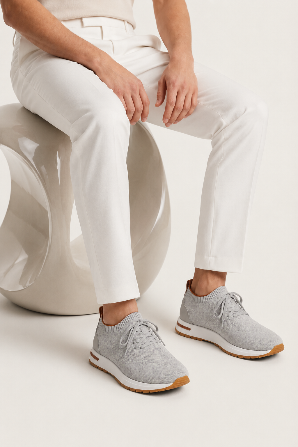 Selano Mesh Slip-On Light Gray