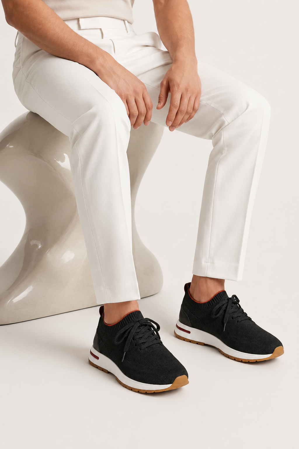 Selano Mesh Slip-On Black