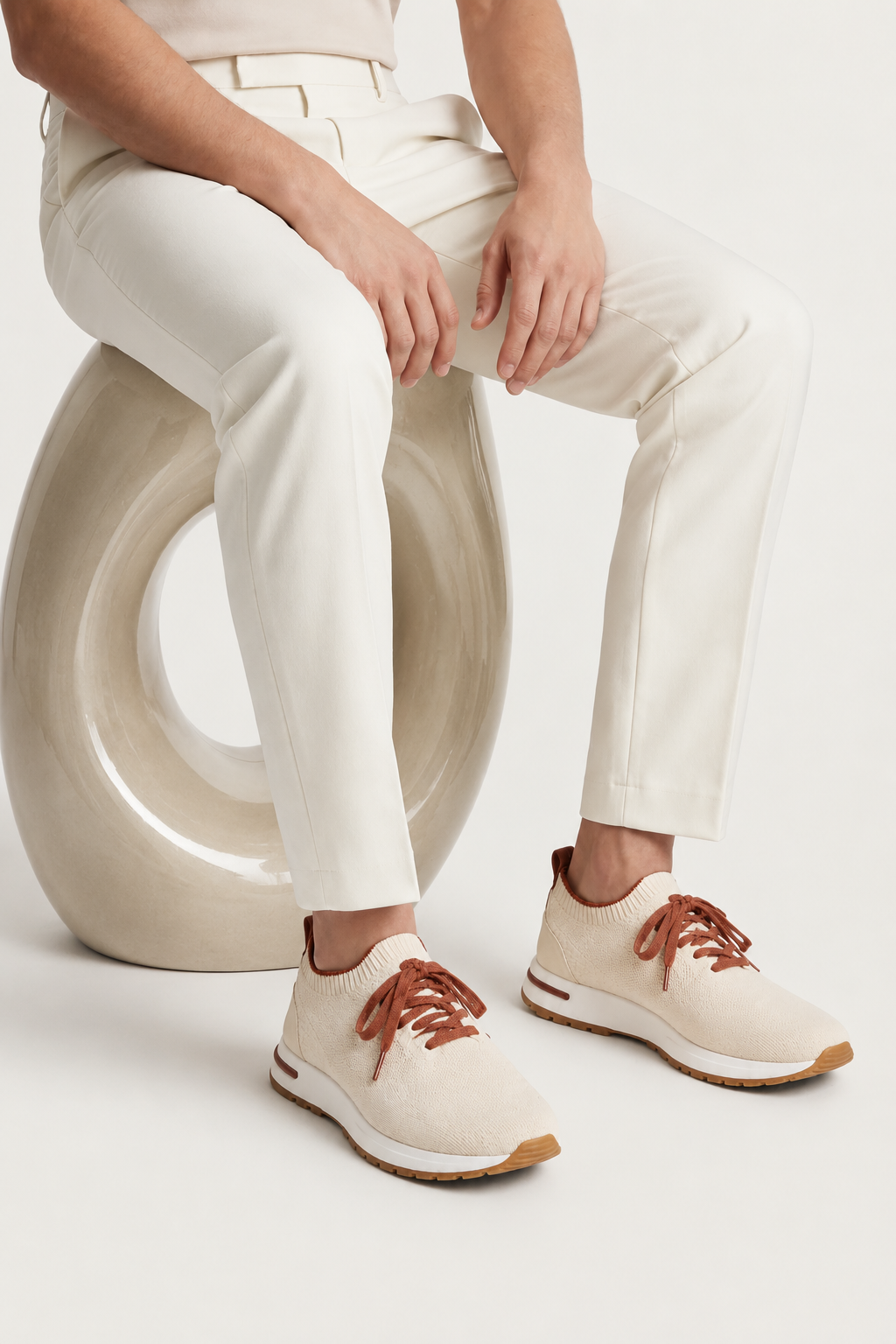 Selano Mesh Slip-On Ivory