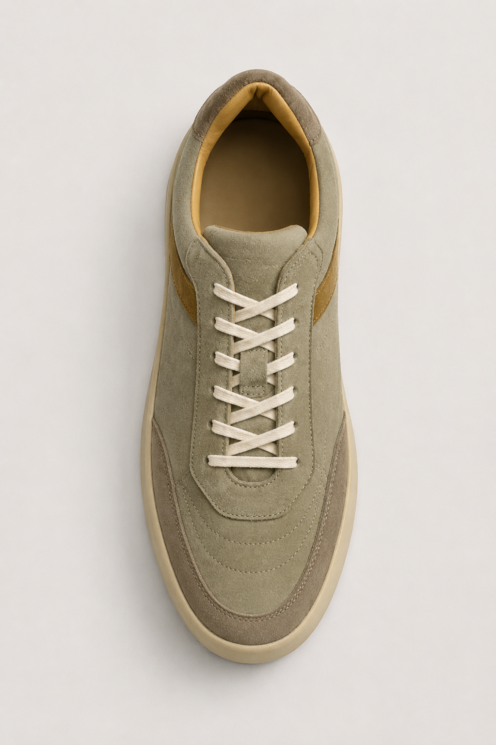 Verona Suede Sneaker Olive/Beige