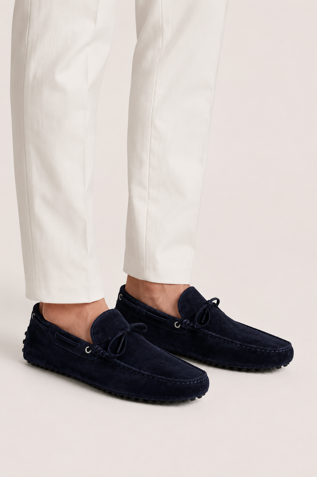 Capri Suede Moccasin Navy