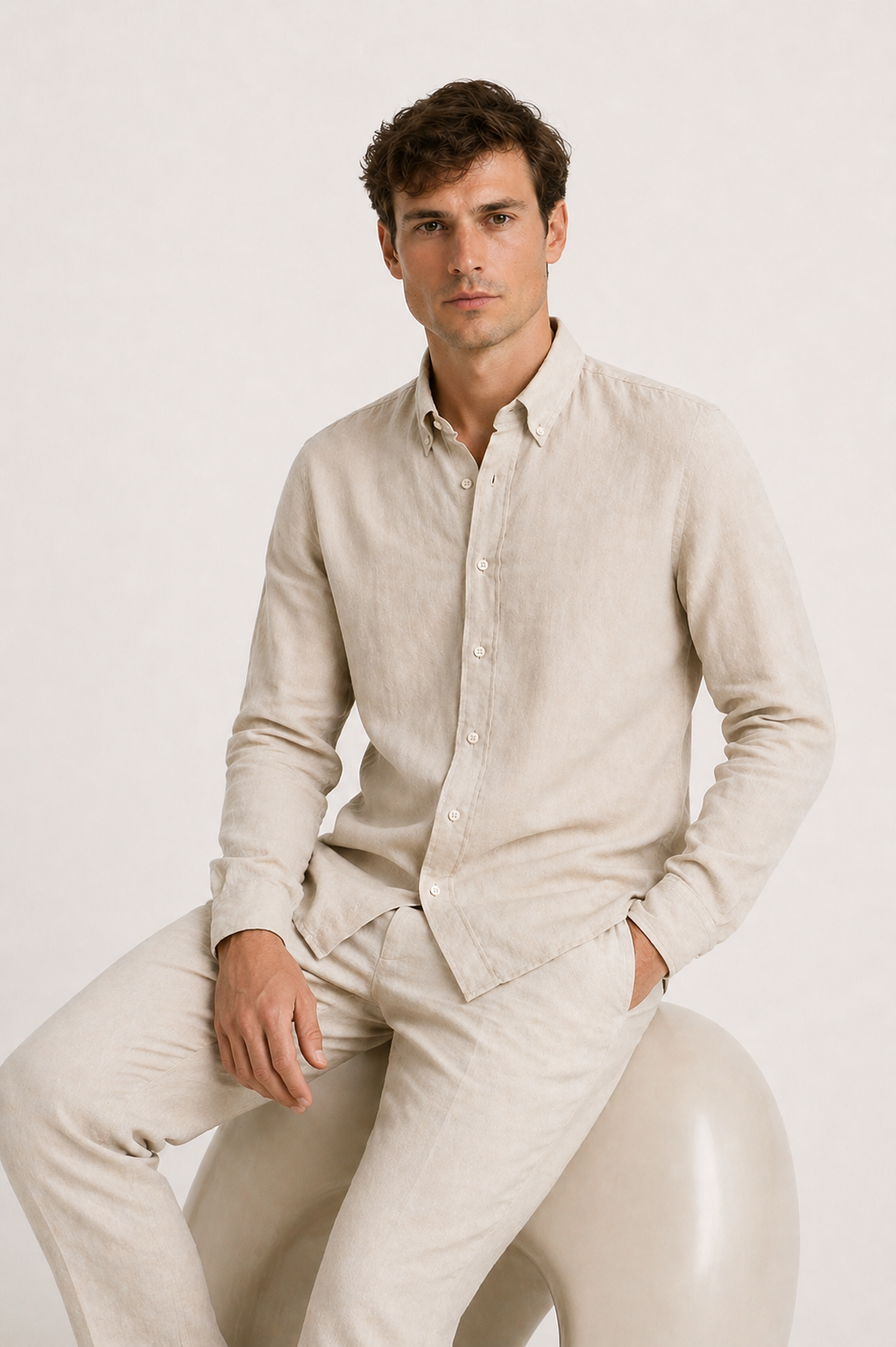Haute Linen Shirt Beige