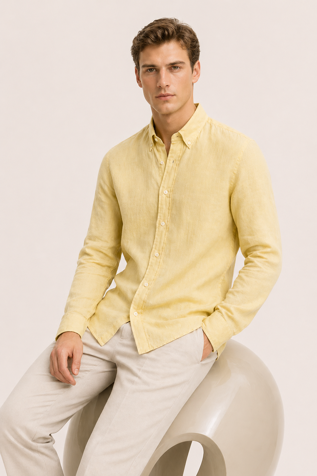 Haute Linen Shirt Yellow
