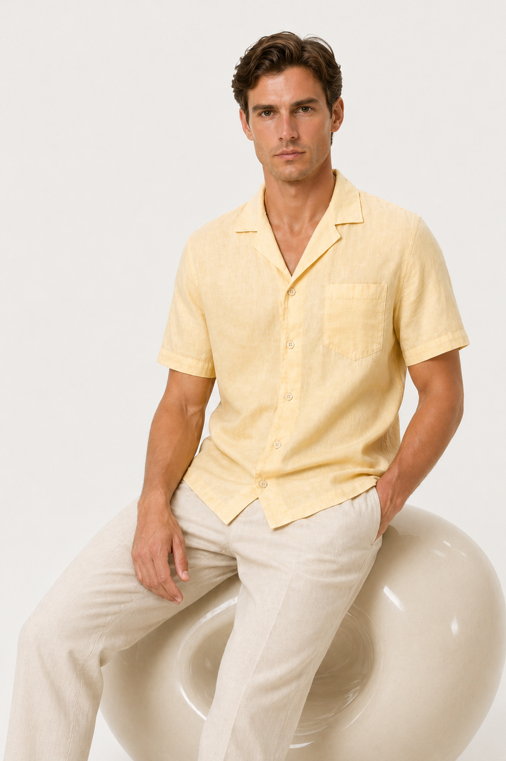 Seaside Comfort Shirt Olive Yellow