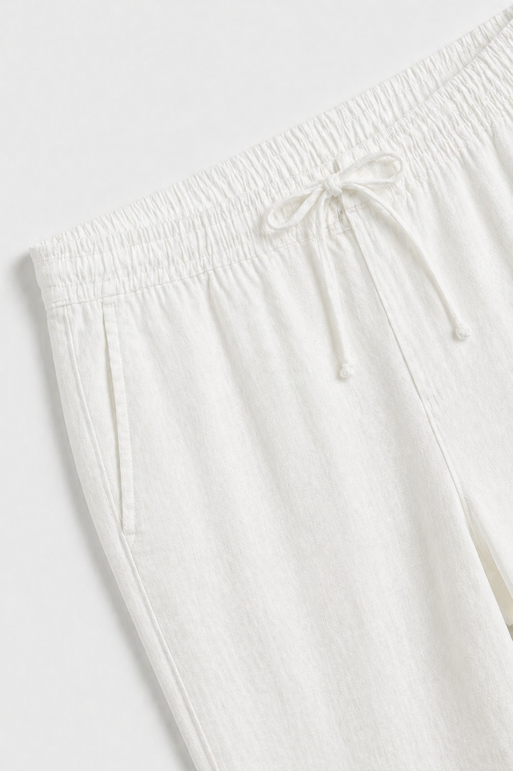 Linen Bayside Trousers White