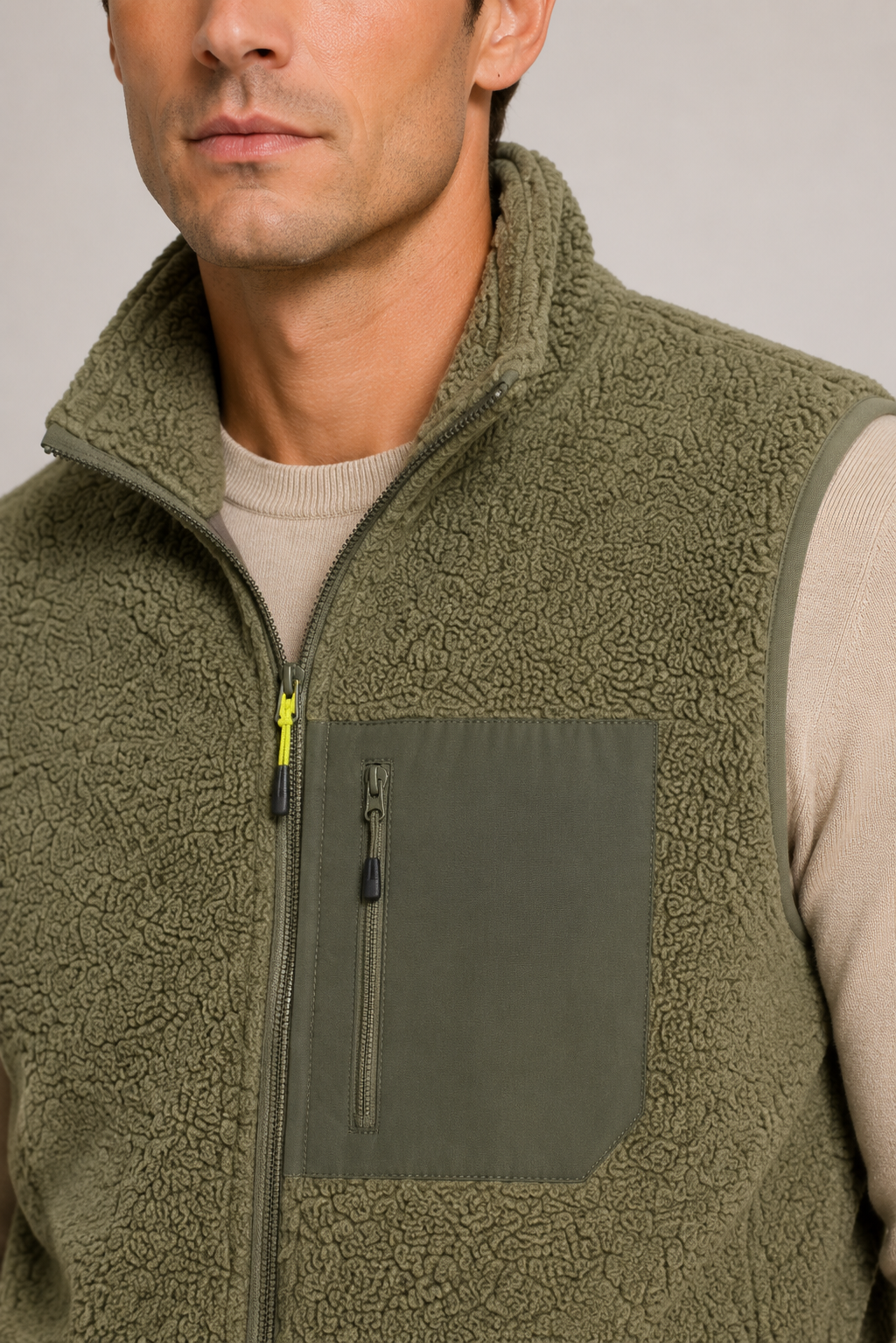 Montreux Fleece Gilet Olive