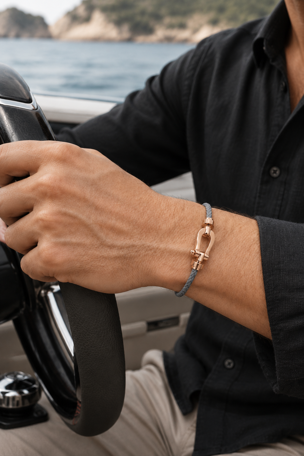 Aurelio Bracelet Gray / Rose Gold