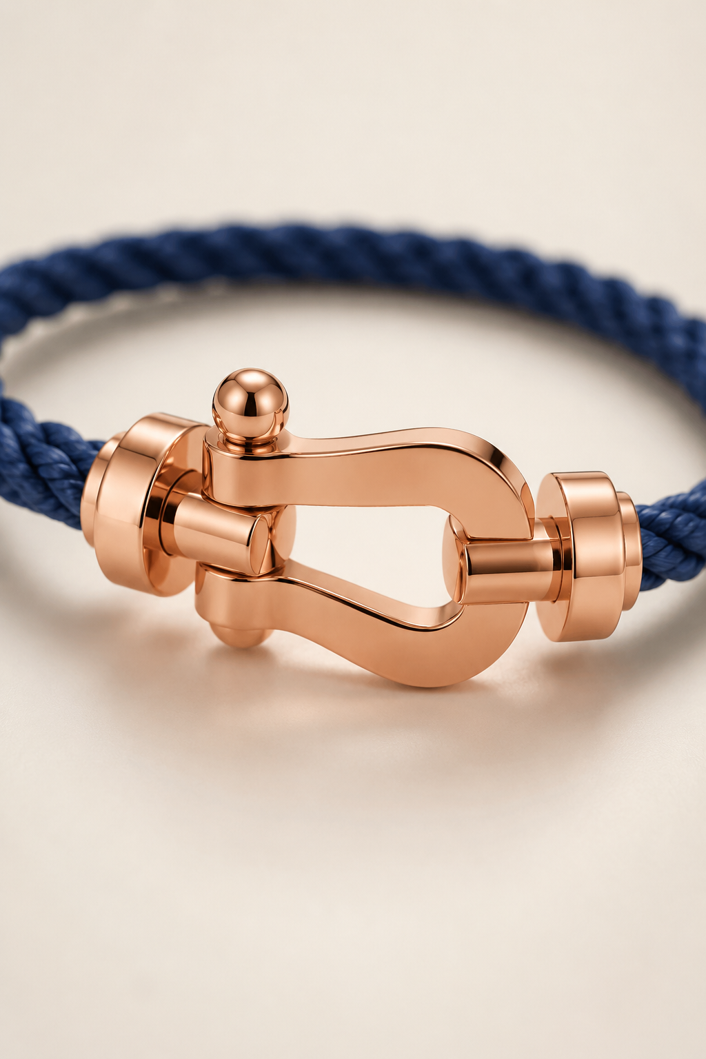 Aurelio Bracelet Navy / Rose Gold
