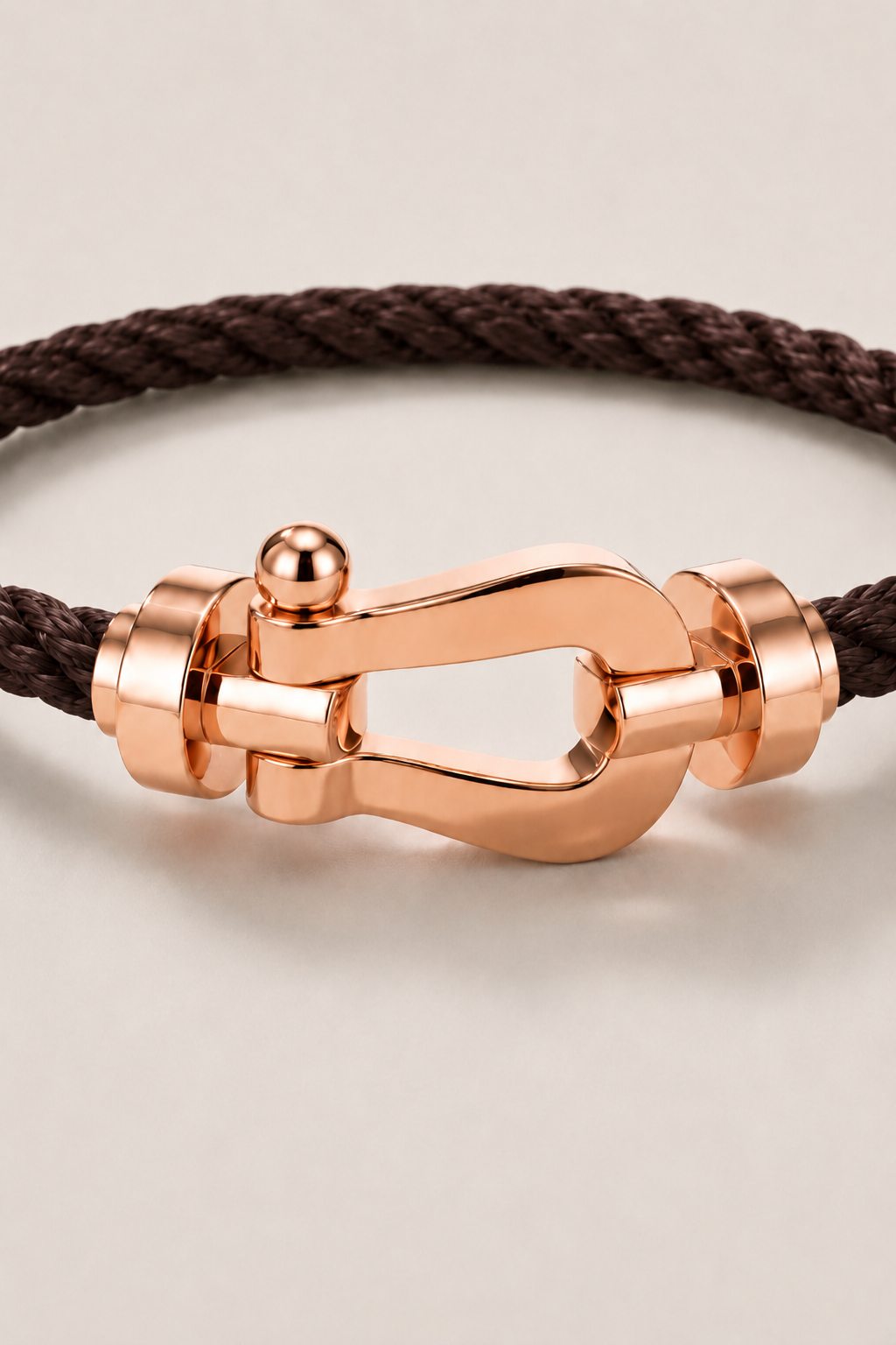 Aurelio Bracelet Dark Brown / Rose Gold