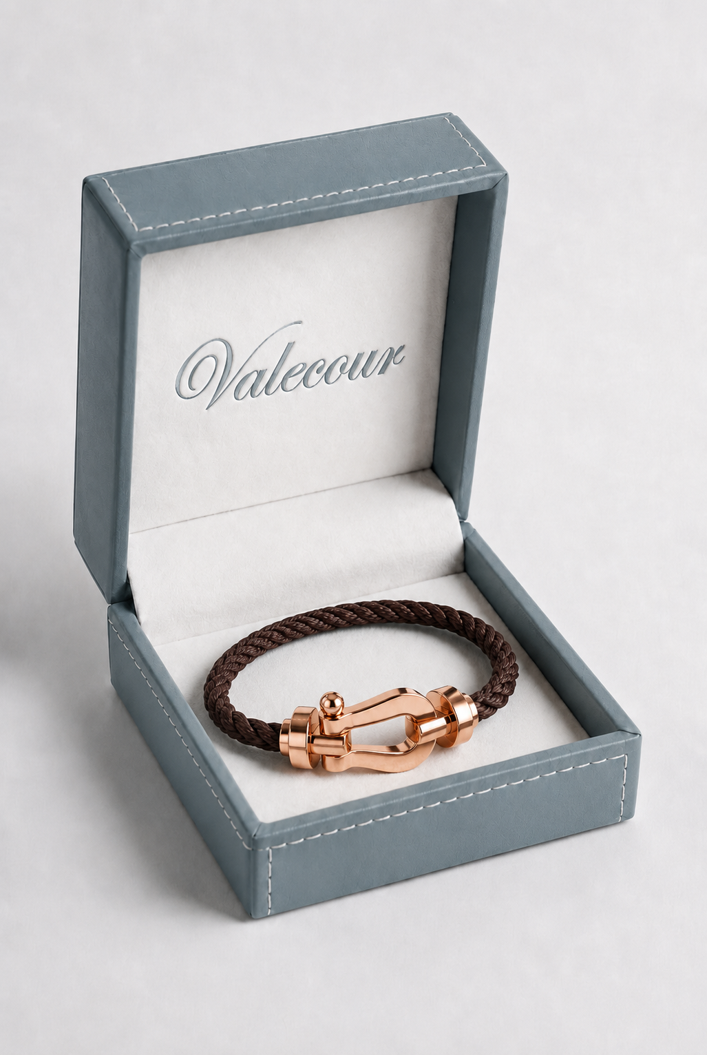 Aurelio Bracelet Dark Brown / Rose Gold