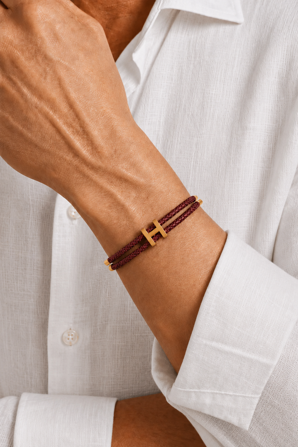 Valecour Bracelet Burgundy/Gold