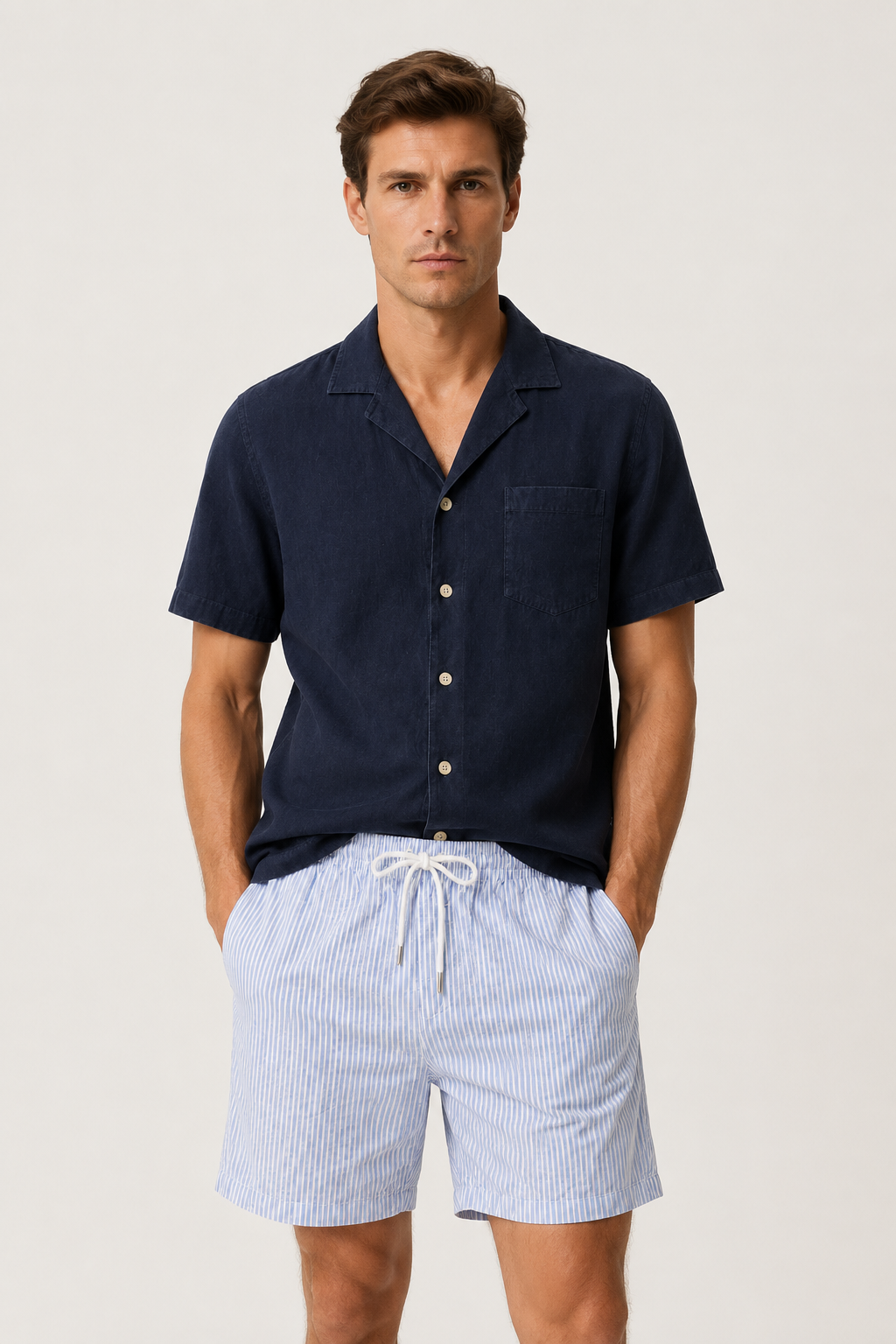 Toulon Short White/Blue
