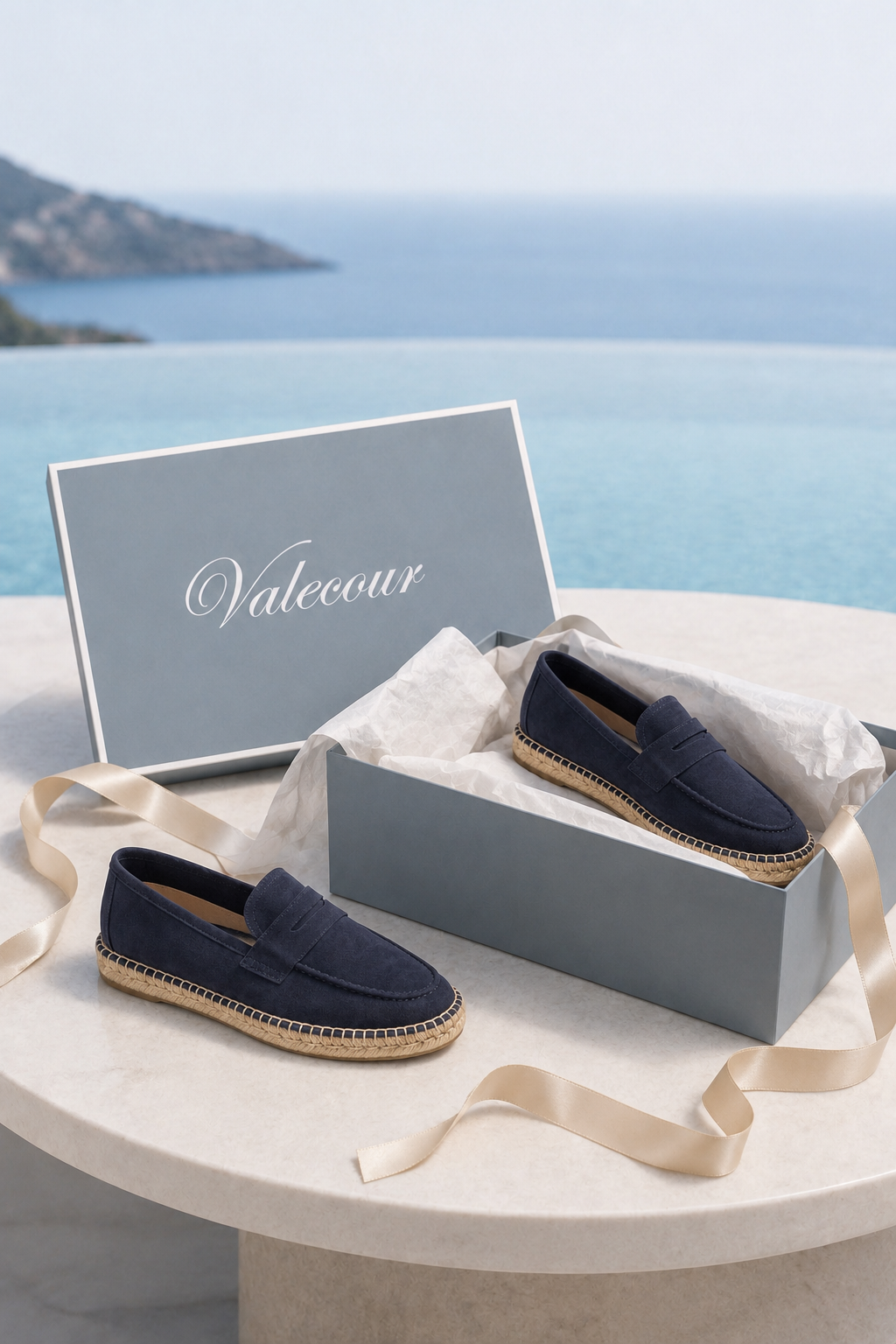 Como Suede Espadrille Navy
