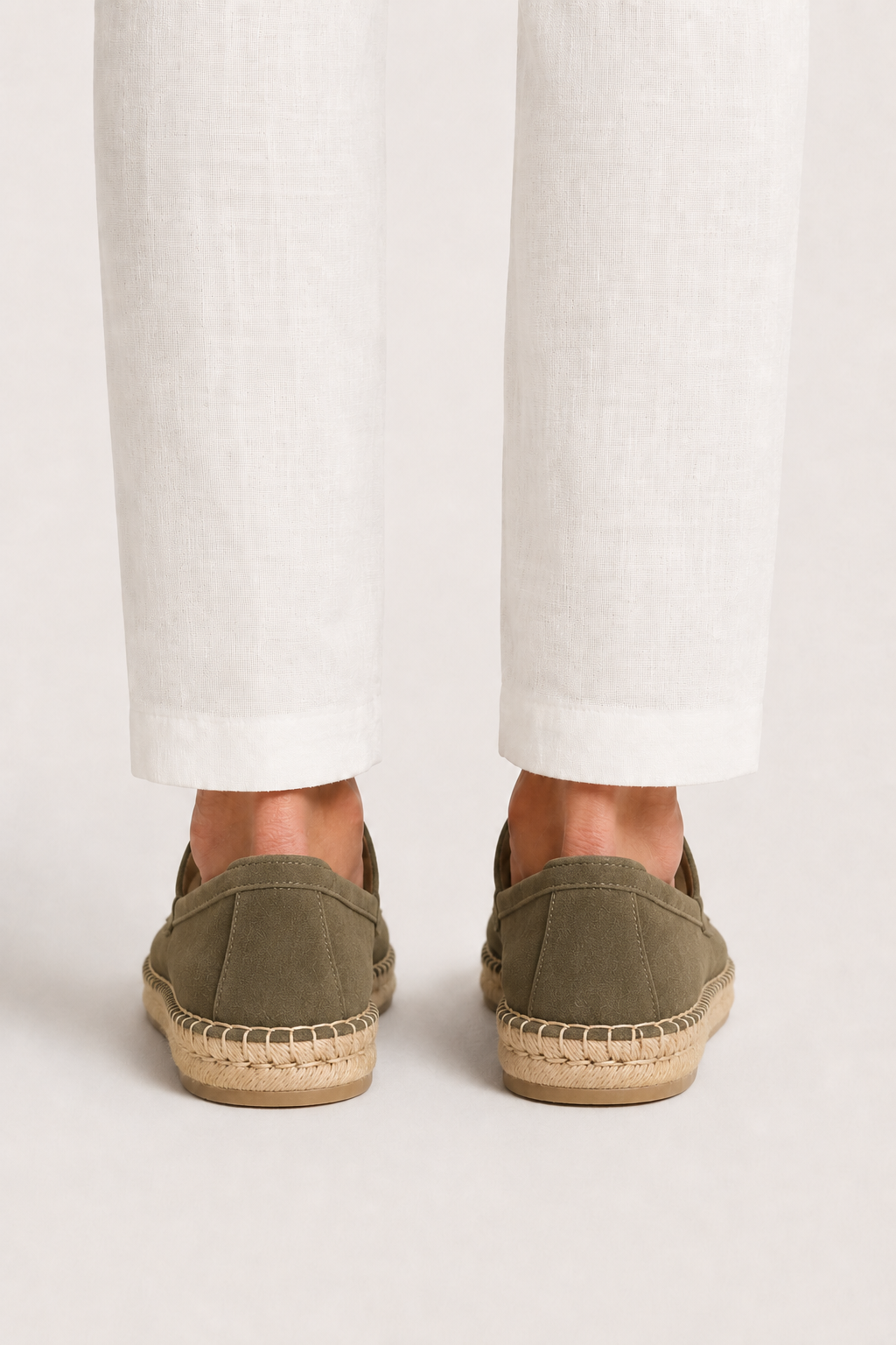 Como Suede Espadrille Olive