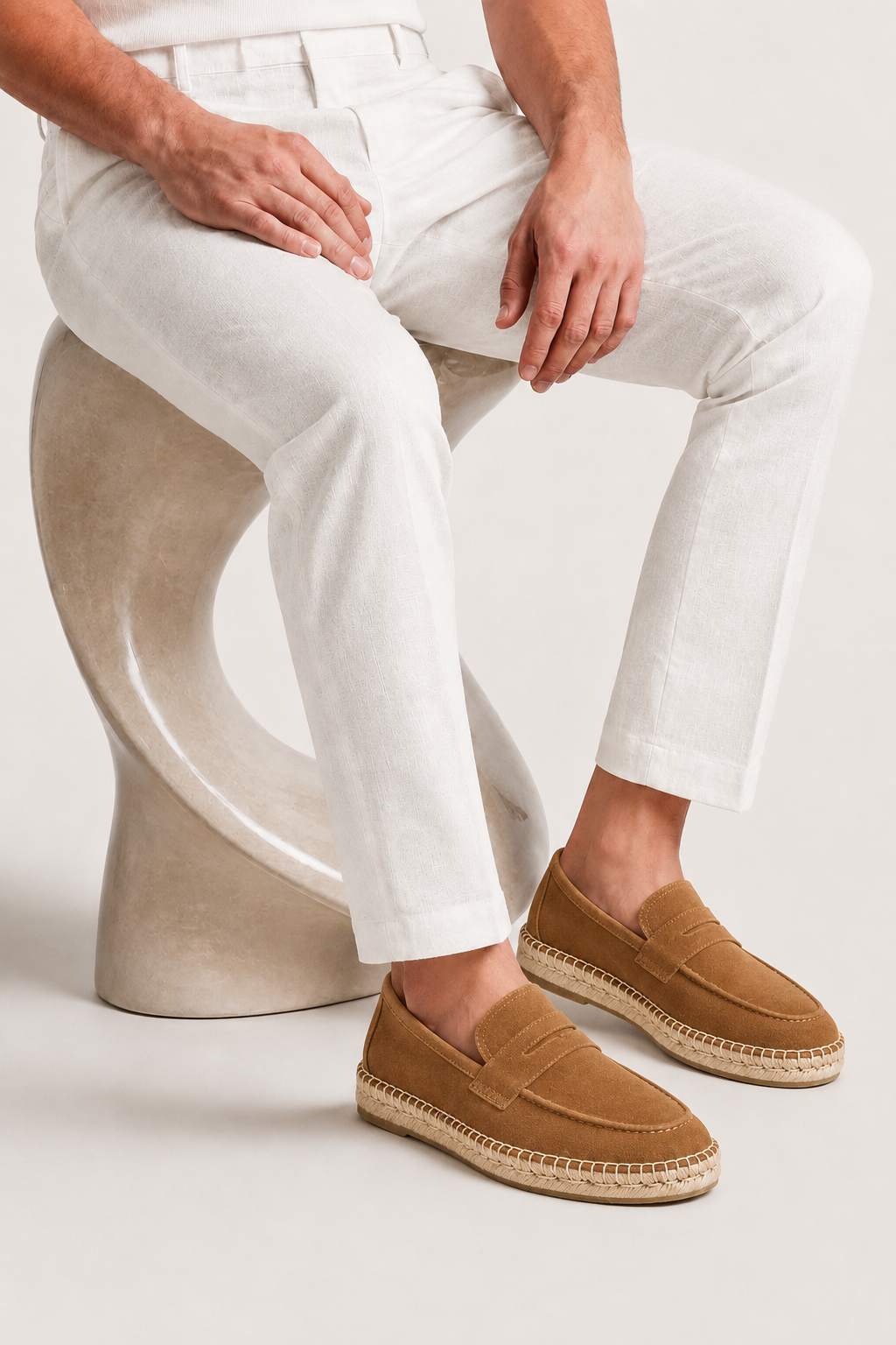Como Suede Espadrille Brown