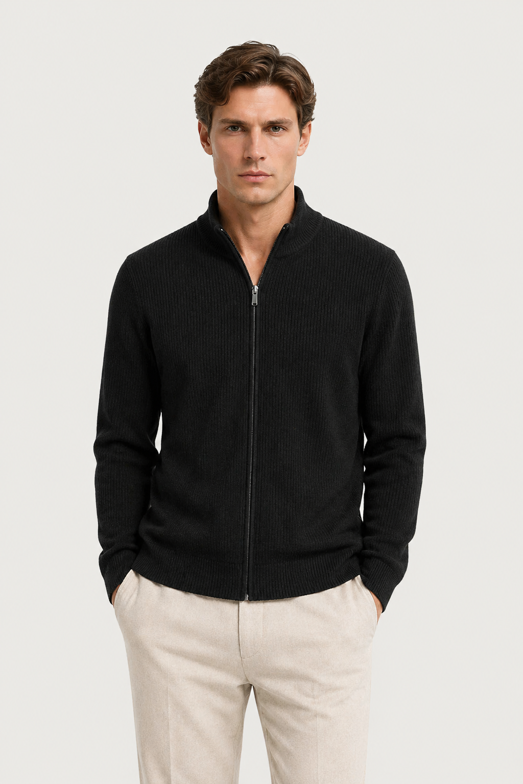 Lodève Zip Knit Black