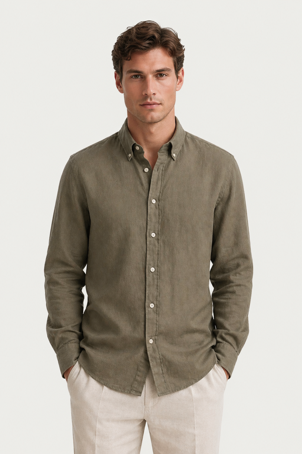 Haute Linen Shirt Olive