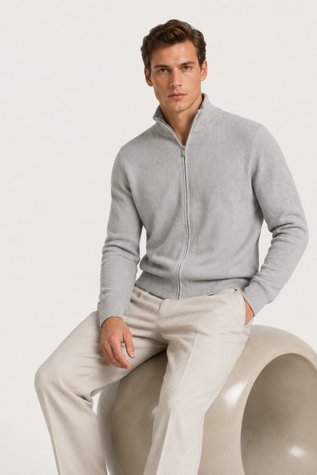 Lodève Zip Knit Gray