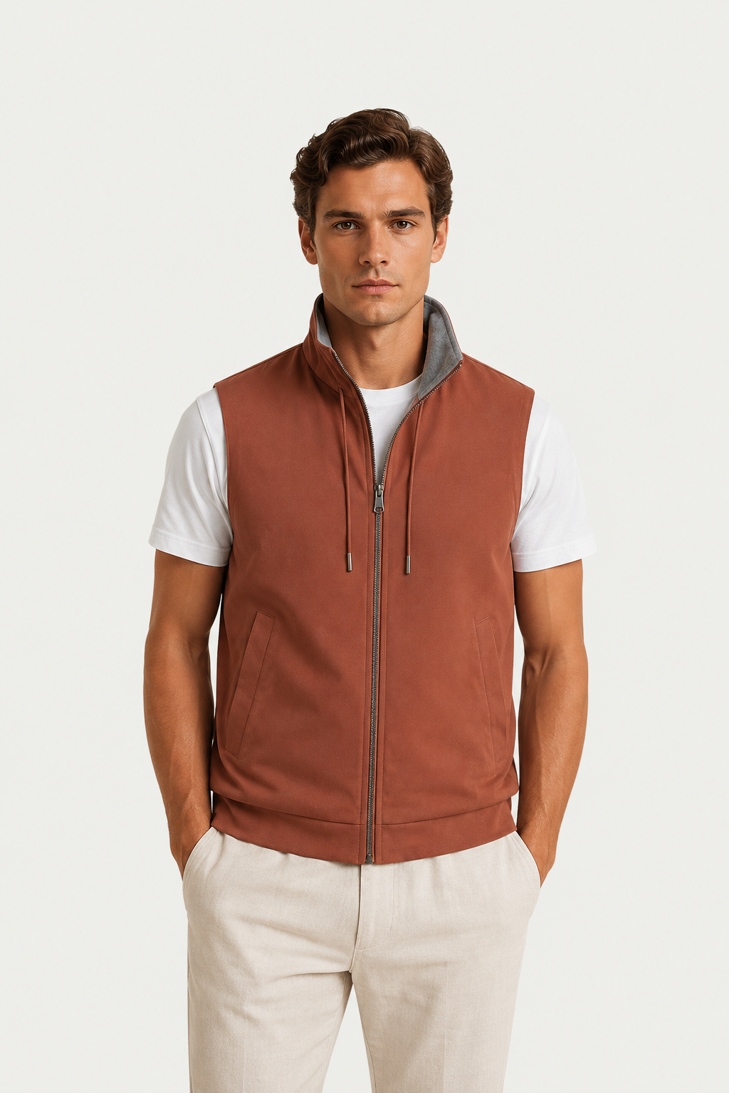 Valecour Reversible Vest Terracotta