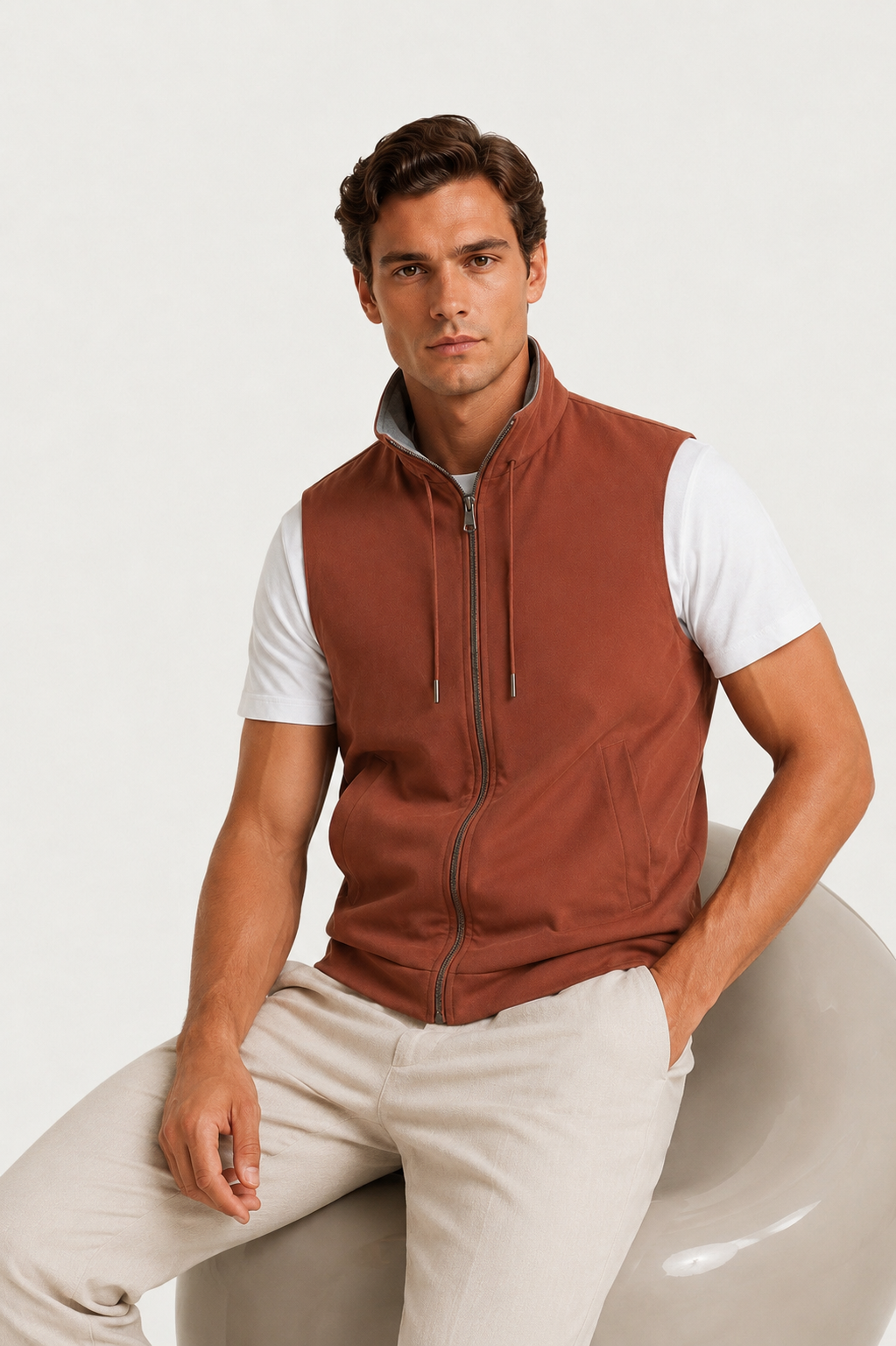 Valecour Reversible Vest Terracotta