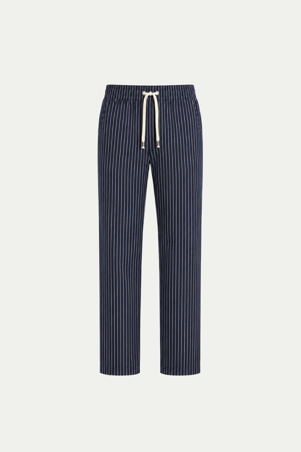 Amalfi Linen Stripe Pants Black