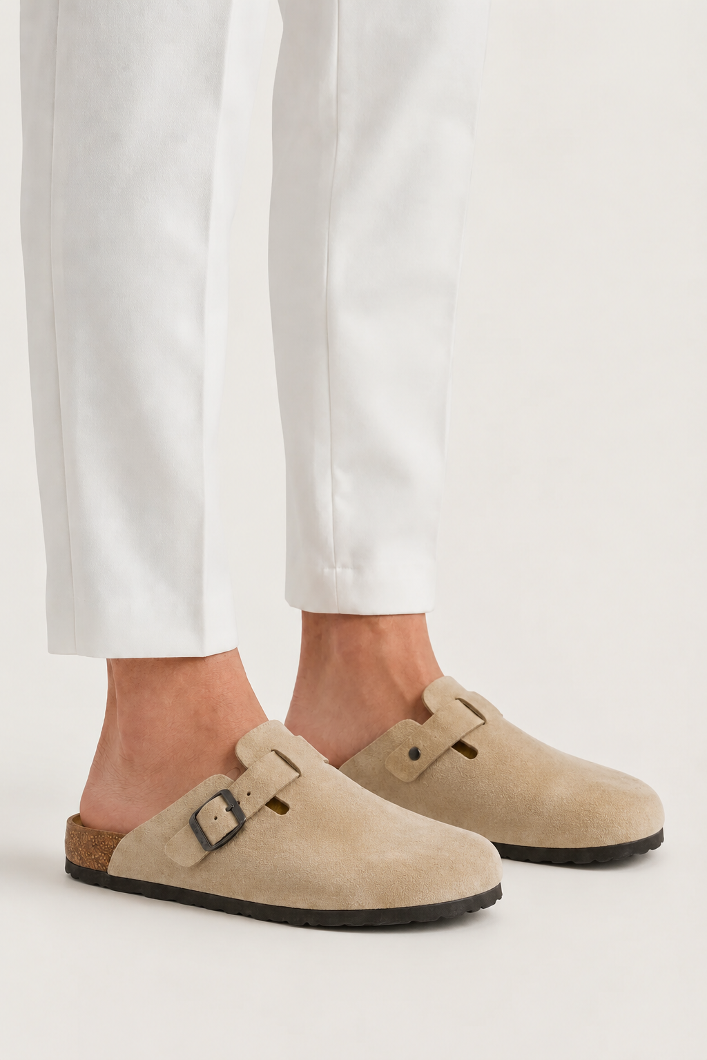 Montreux Suede Clog Sand