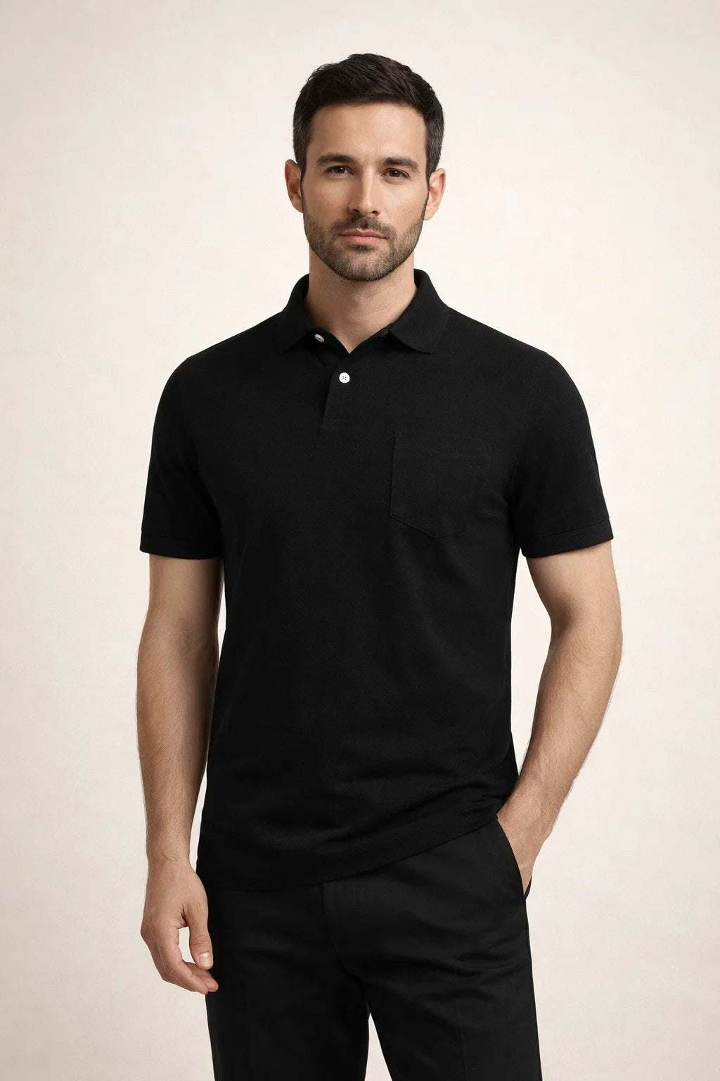 Riviera Terry Polo Black