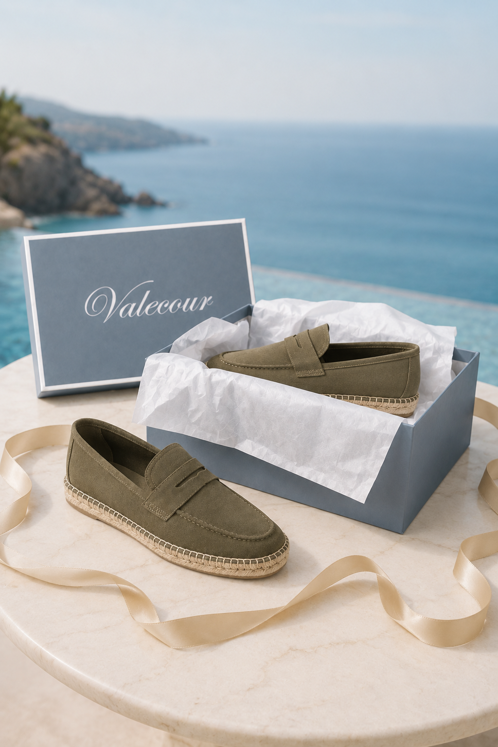 Como Suede Espadrille Olive