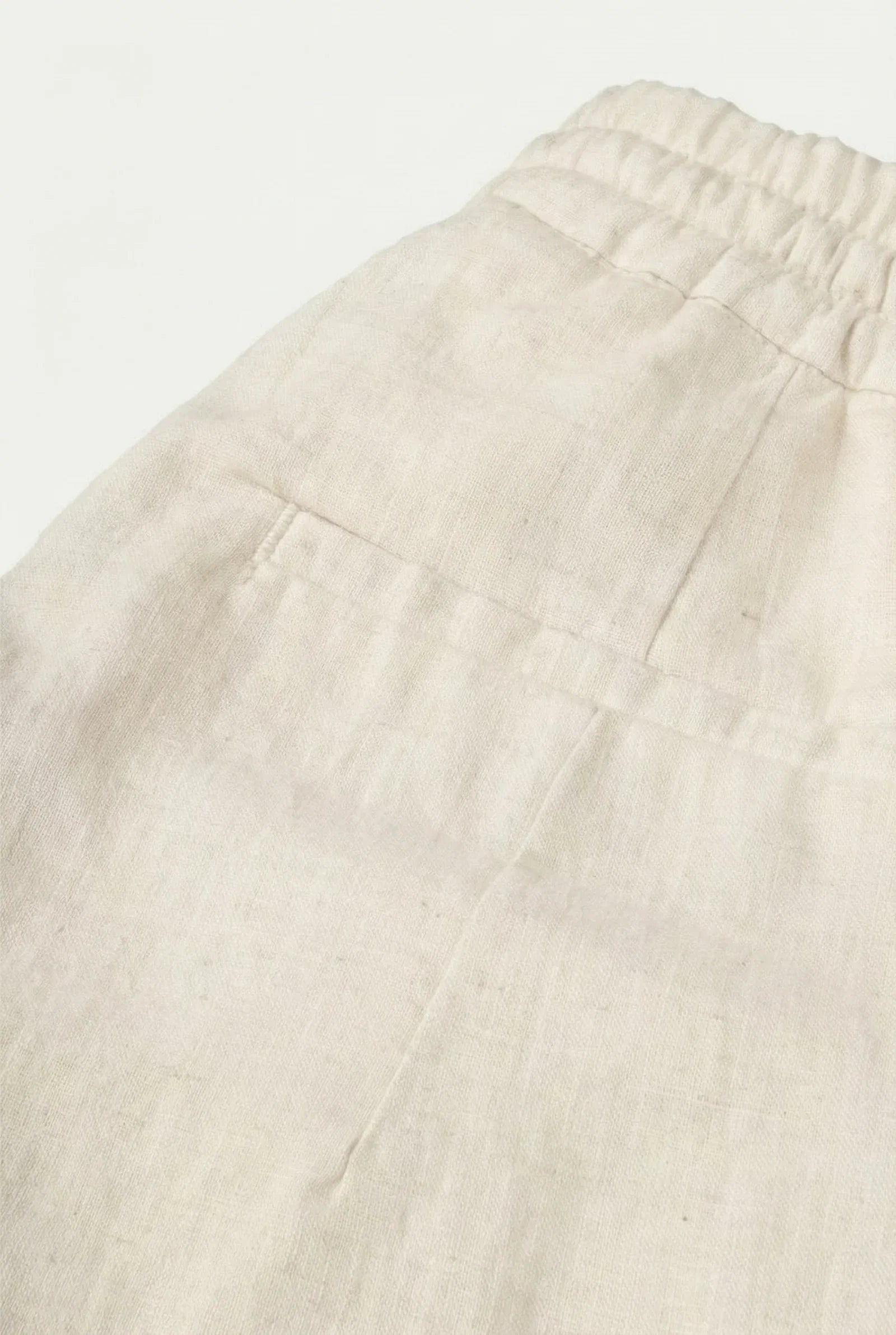 Beige Linen Bayside Shorts