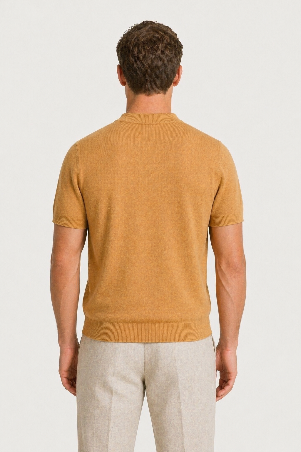 Azure Knit Tee Camel