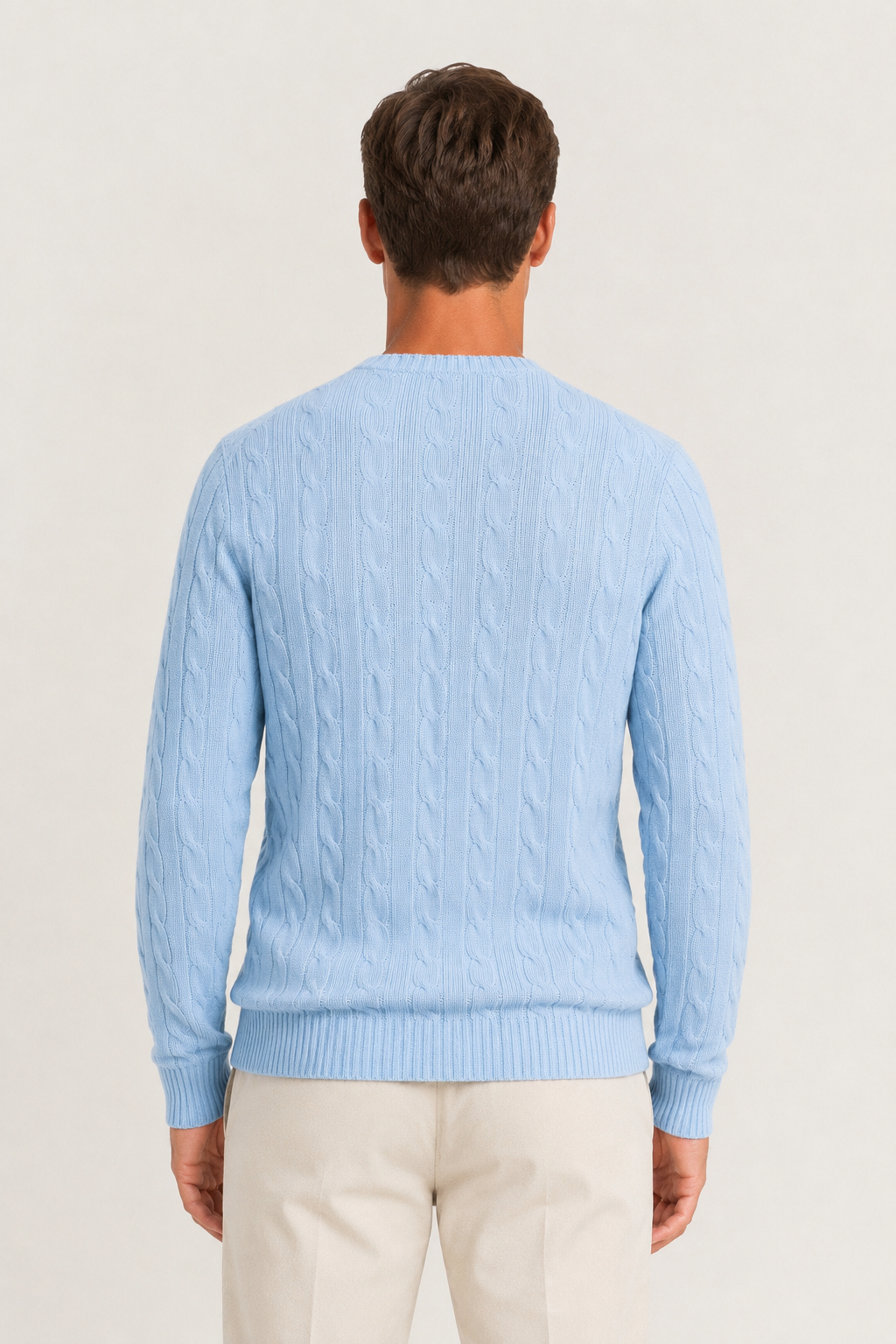 Artisan Cable Knit Sky Blue