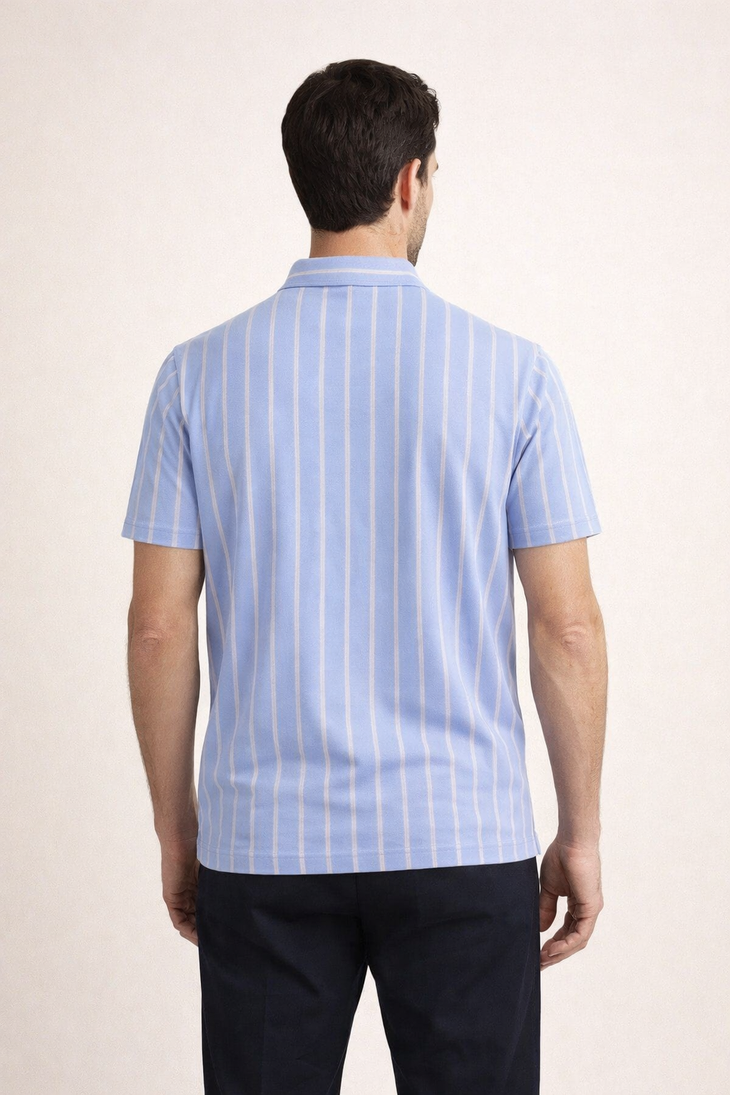 Heritage Stripe Sleeve Light Blue