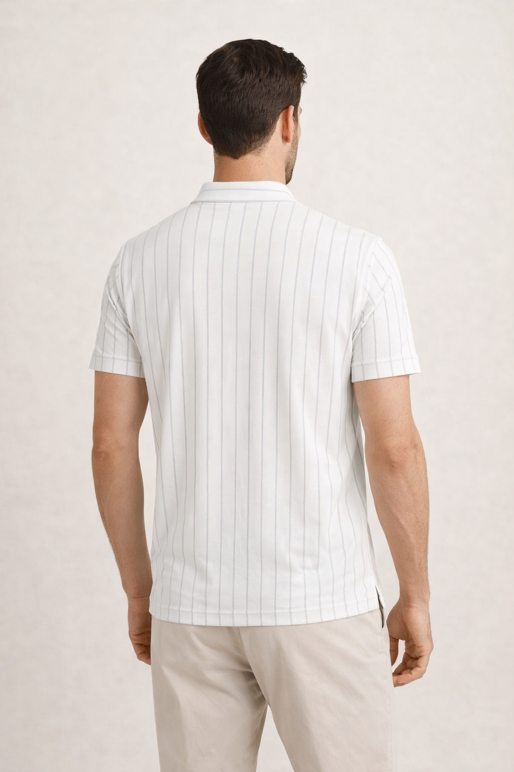Heritage Stripe Sleeve White