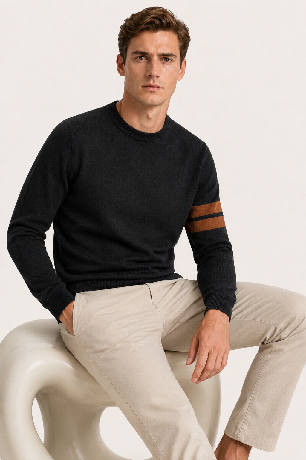 Sereno Cashmere Crewneck Black
