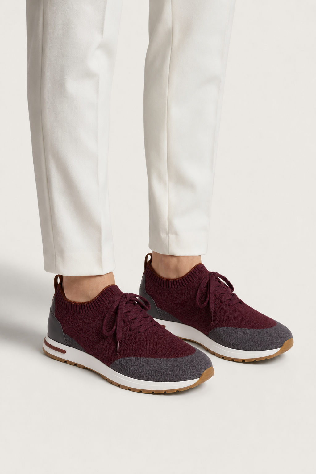 Selano Mesh Slip-On Burgundy