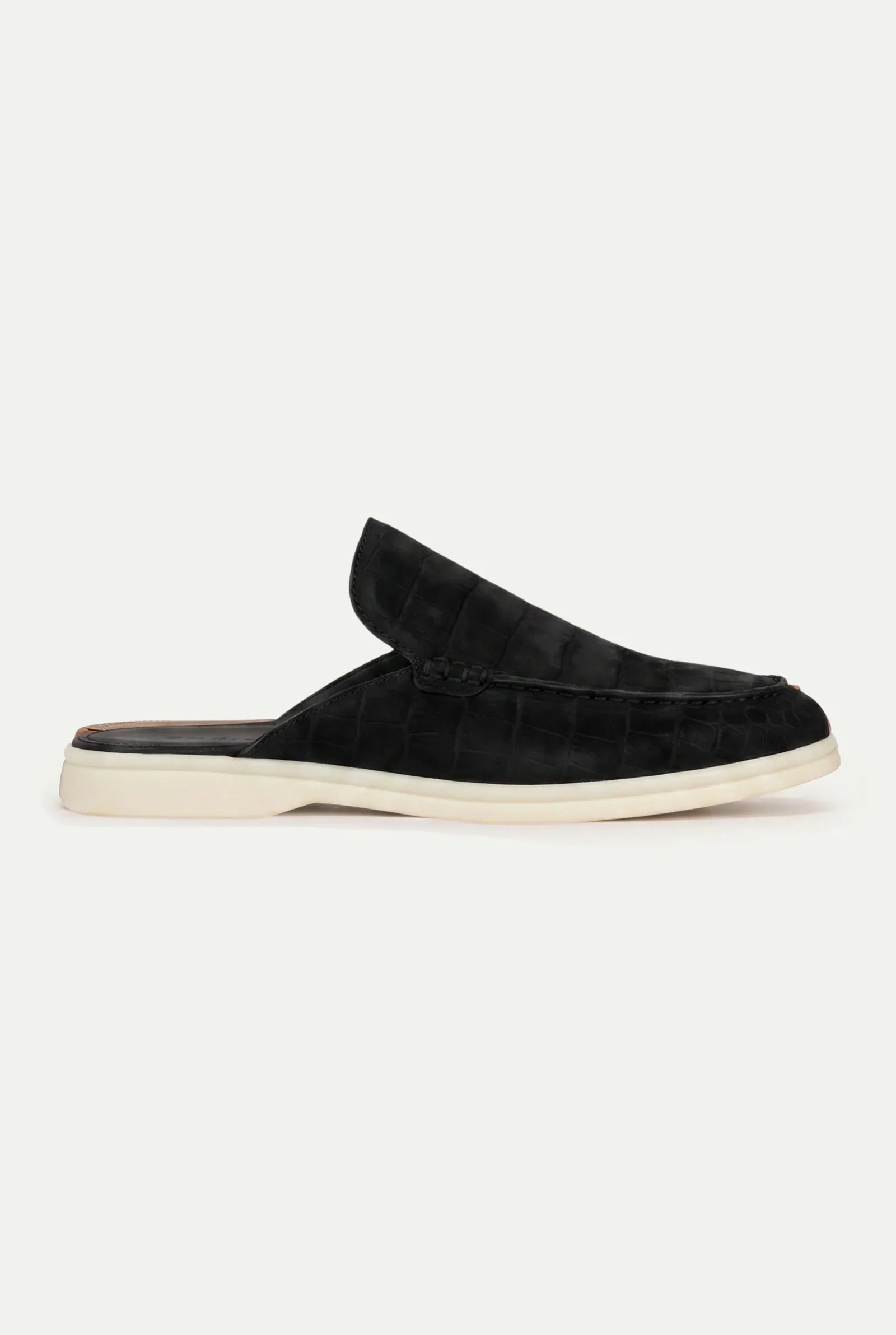 Croco Mule Yacht Black