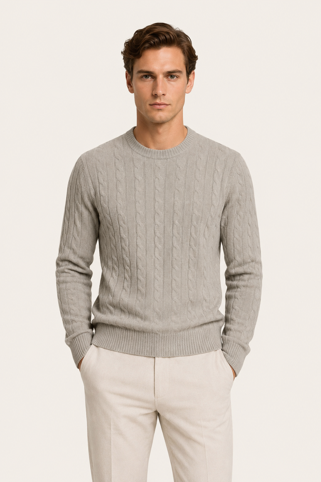 Artisan Cable Knit Gray