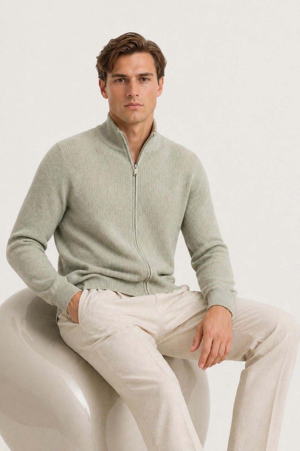 Lodève Zip Knit Green