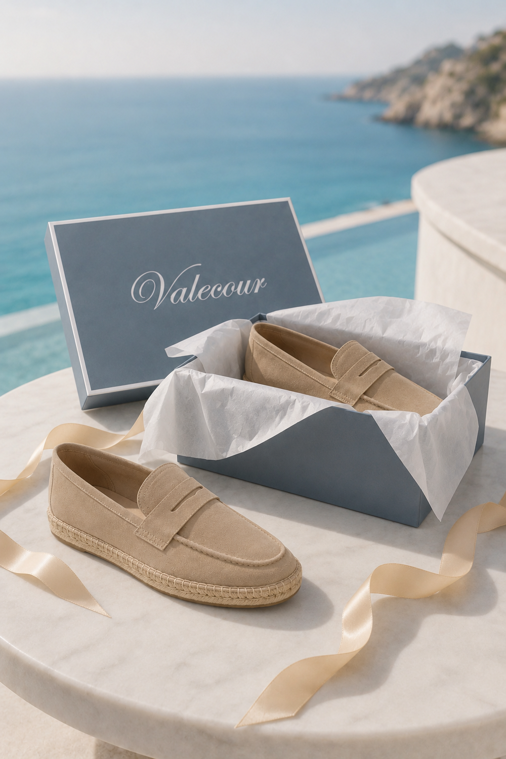 Como Suede Espadrille Beige