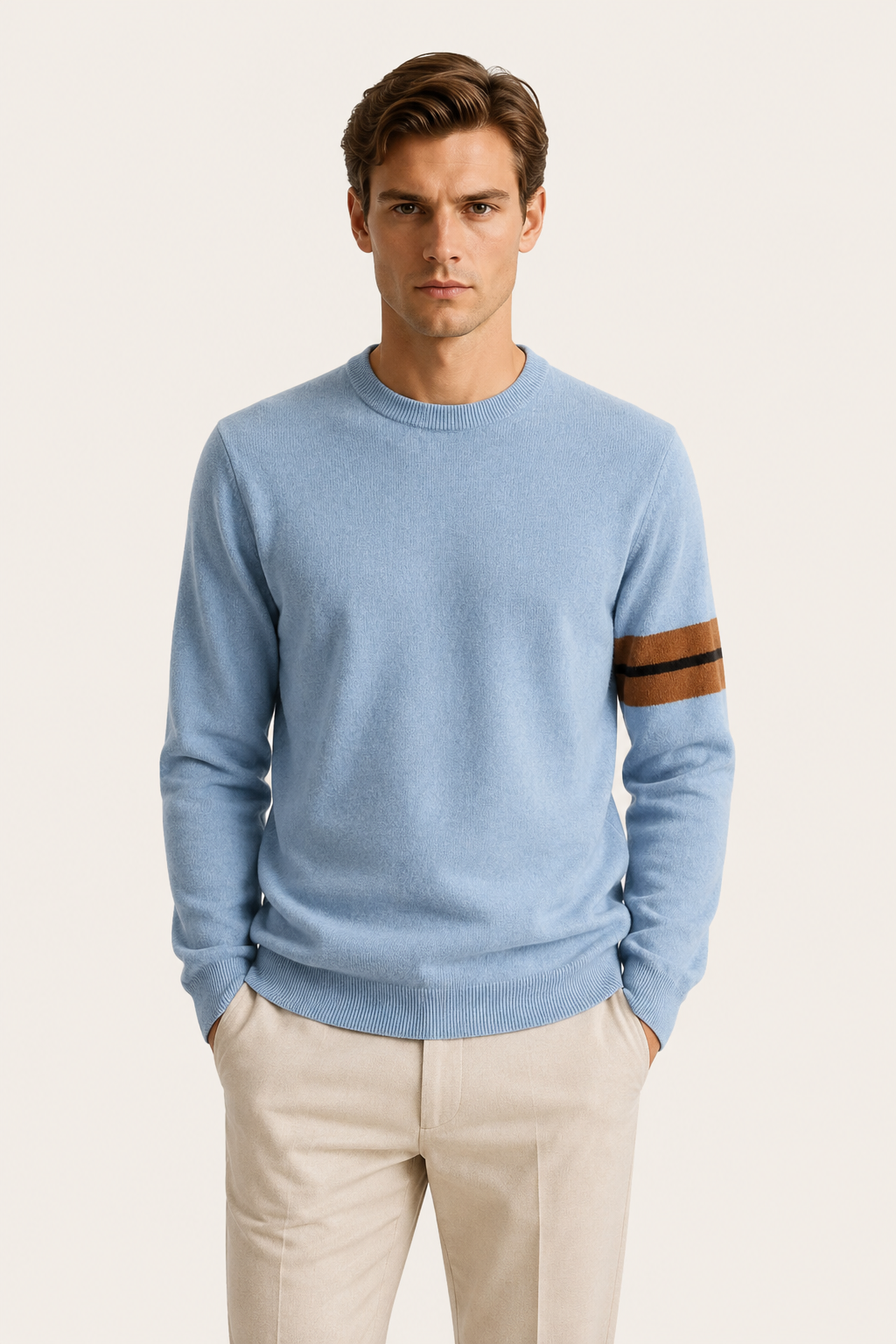 Sereno Cashmere Crewneck Sky Blue