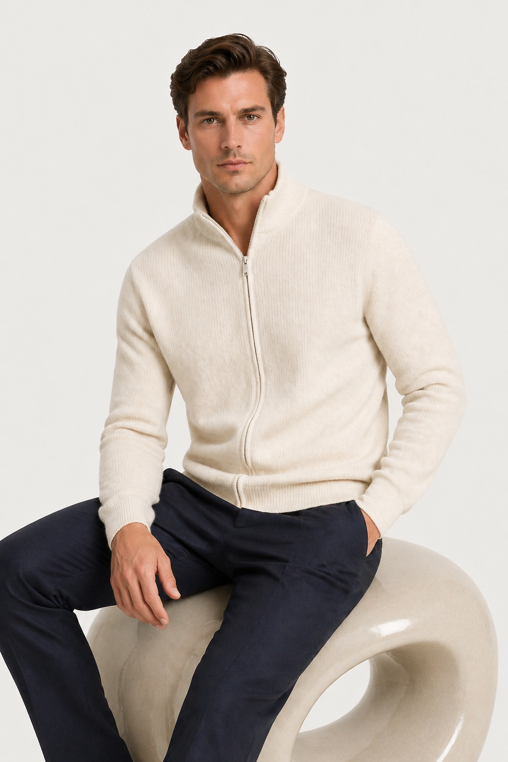 Lodève Zip Knit Cream