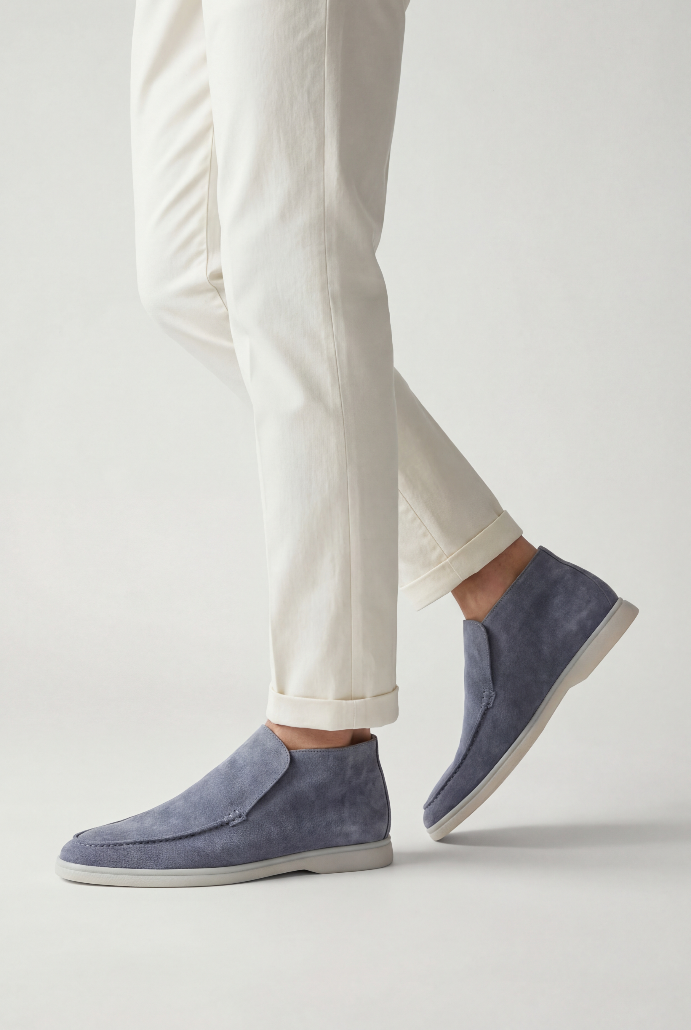 Cortina Suede Loafer Baby Blue