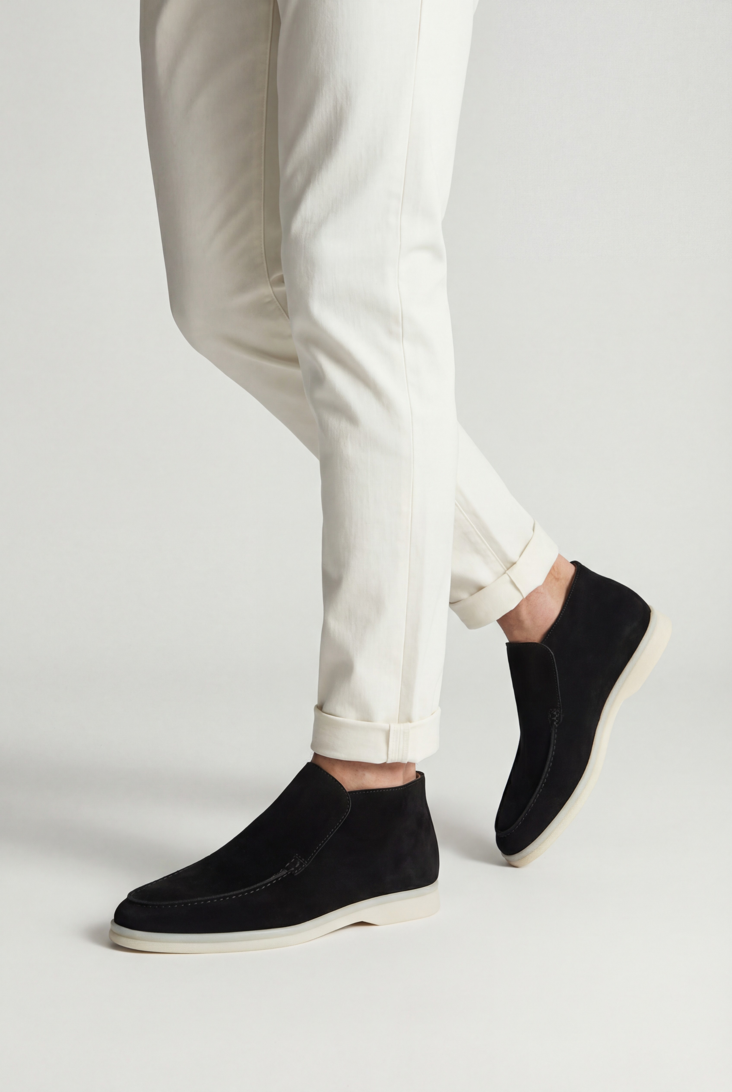 Cortina Suede Loafer Black