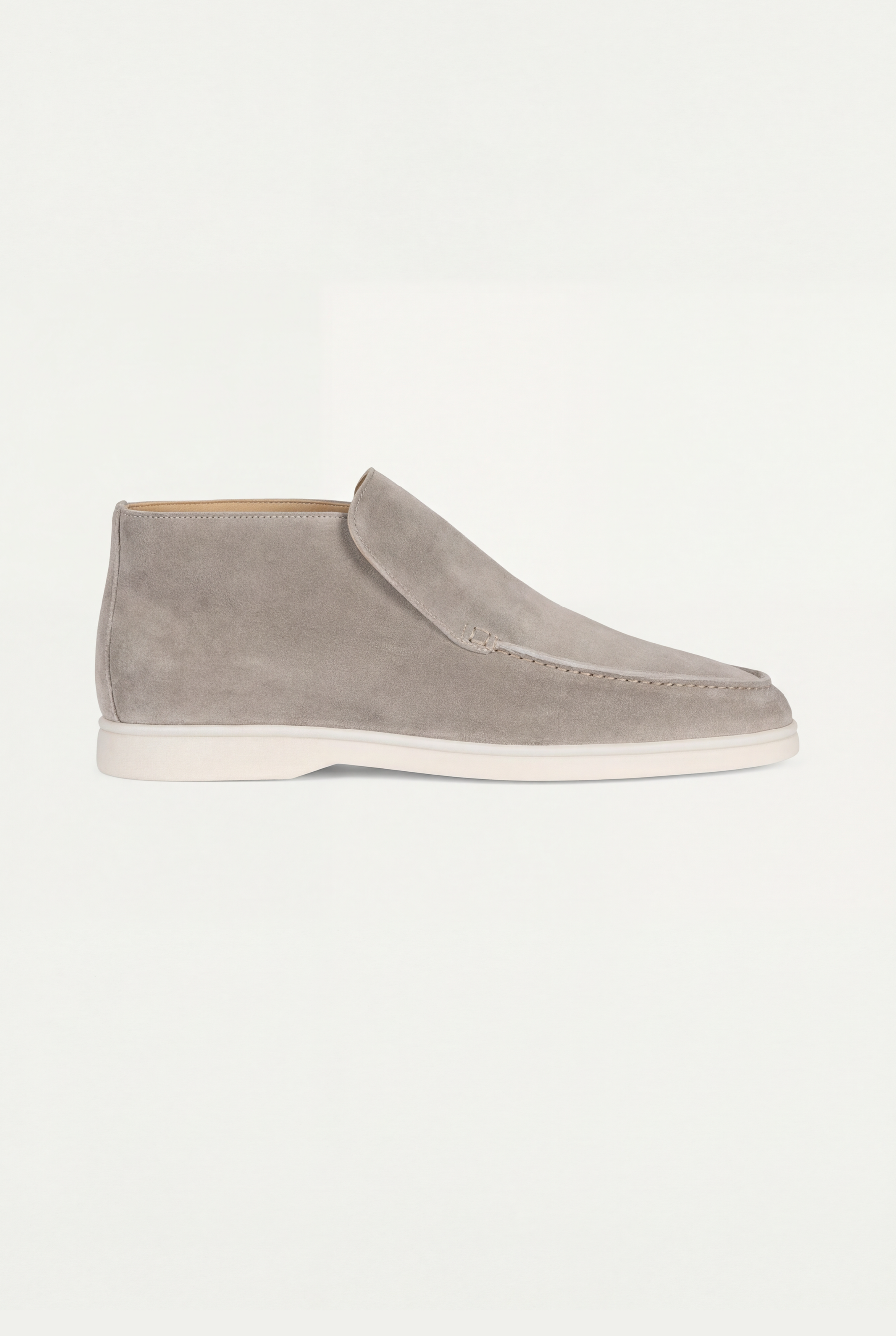 Cortina Suede Loafer Light Gray