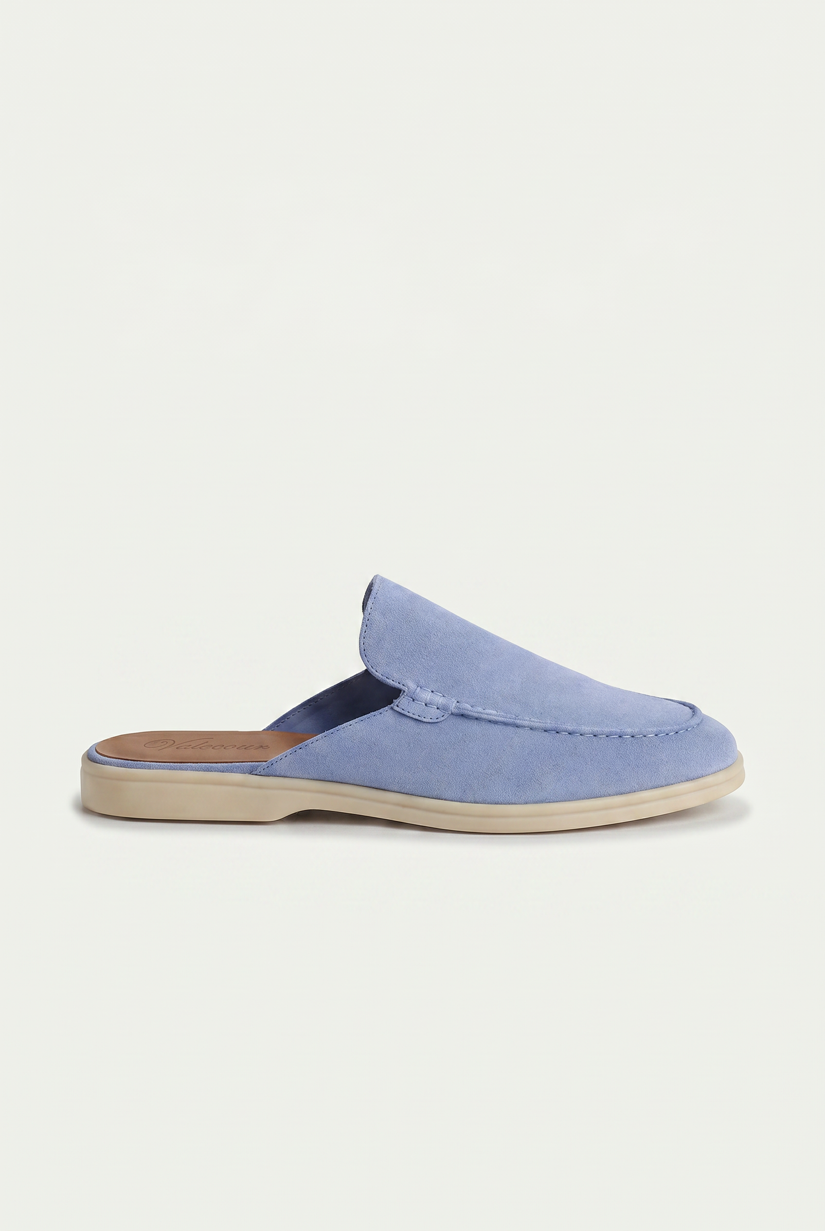 Ancestral Suede Mule Baby Blue